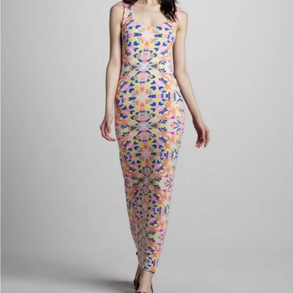 Mara Hoffman Sz S Geo Maxi Jersey Knit Dress NEW - Picture 9 of 9